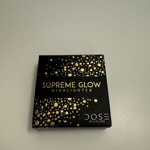Dose of Colors Supreme Glow Highlighter - Black with Gold Accents